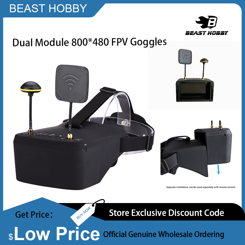 Skyzone Cobra X V2 Fpv Goggles - FPV-очки EV800D 5.8G 40CH Diversity с